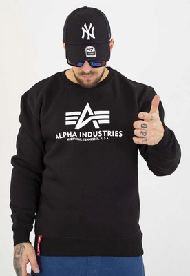 Bluza Alpha Industries Bez Kaptura Basic 178302 czarna