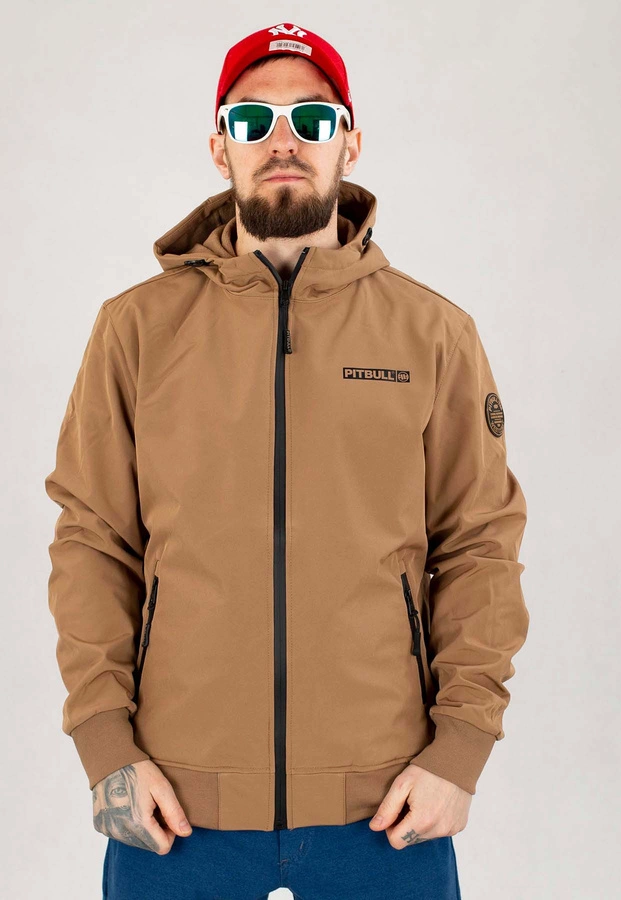 Kurtka Pit Bull Softshell Midway II jasno brązowa