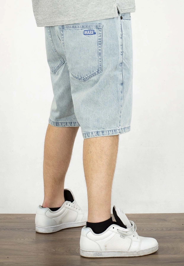 Spodenki Mass Jeans Relax Fit Box light blue