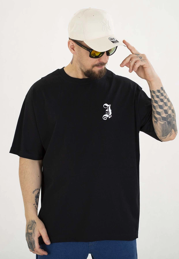 T-shirt Jigga Wear Oversize Gothic czarny