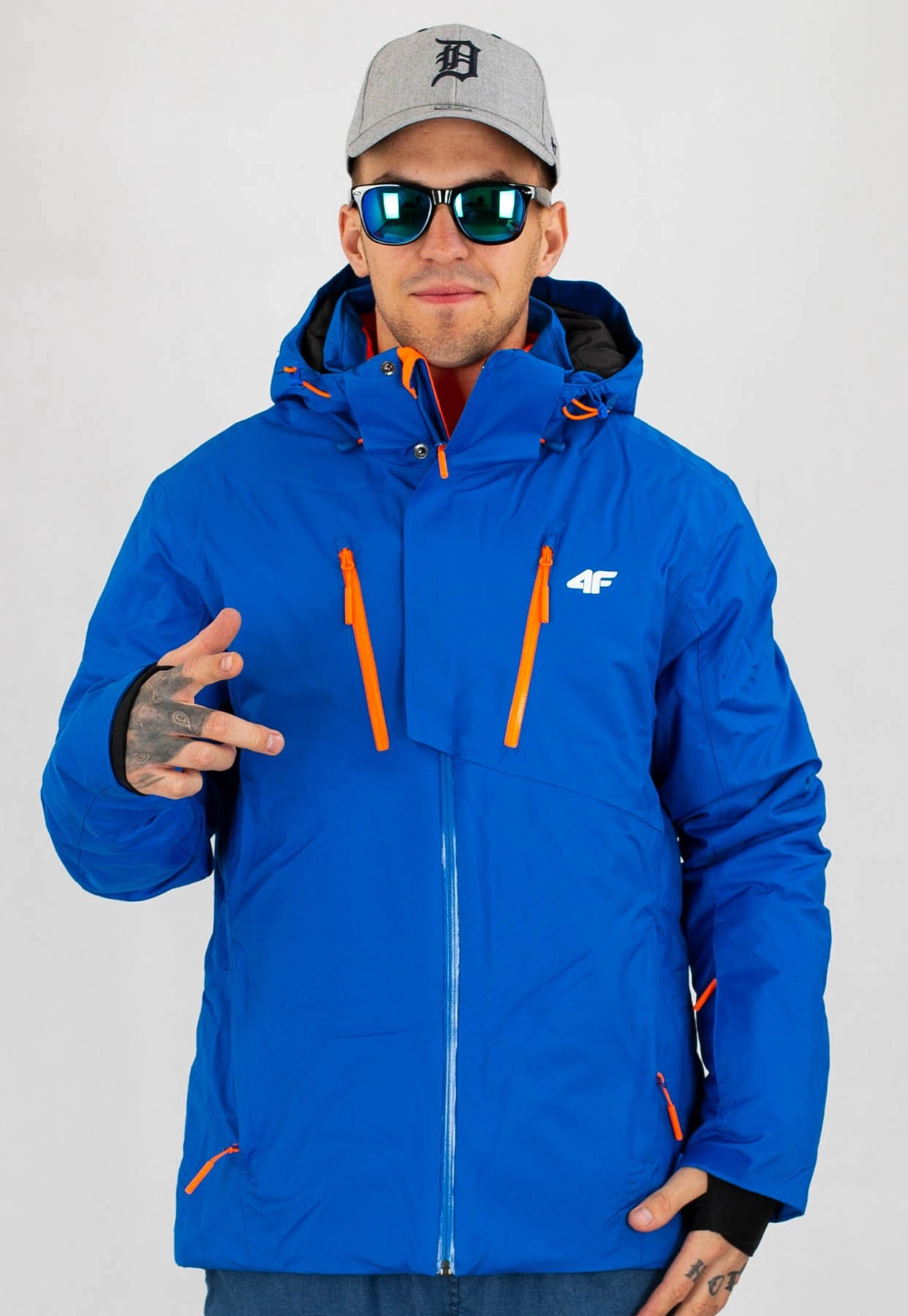 Kurtka Narciarska 4F KUMN072 NeoDry 10 000 niebieska - MEMBRANA.PL