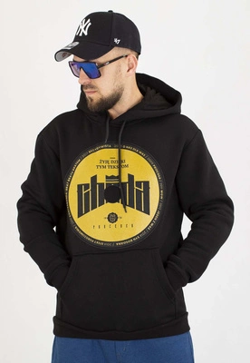 Bluza Chada Z Kapturem Żyję Dzięki Tym Tekstom czarna