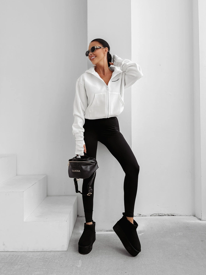 Bluza Olavoga Z Kapturem ZIP Autumn Tale ecru