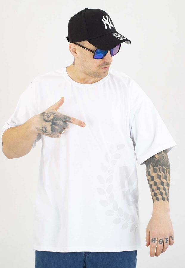 T-shirt Patriotic Baggy PA9 Laur biały