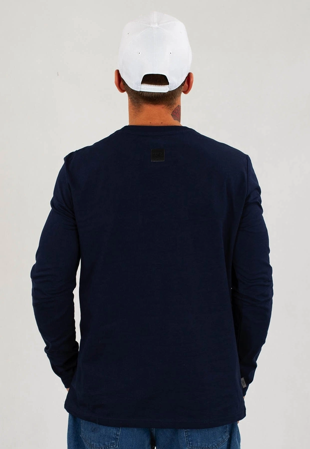 Longsleeve SSG Slim Square granatowy