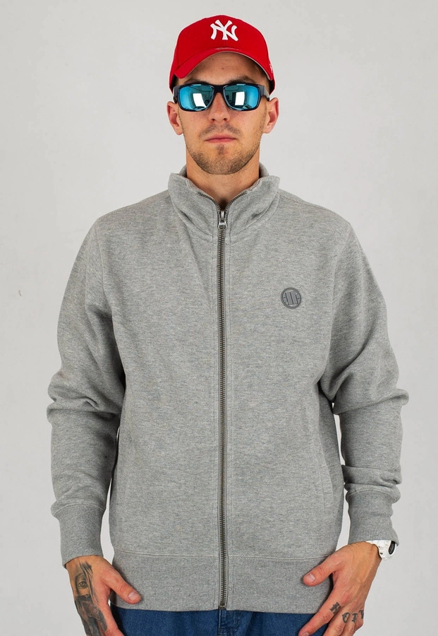 Bluza Pit Bull Premium Pique Sweatjacket Small Logo szara