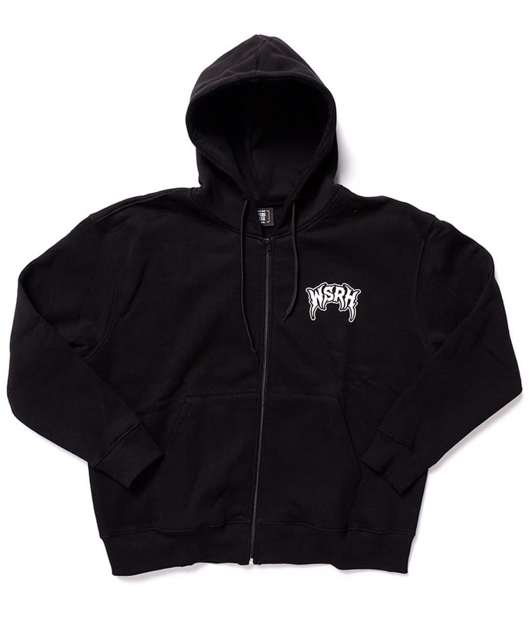 Bluza WSRH Z Kapturem ZIP Skull czarna
