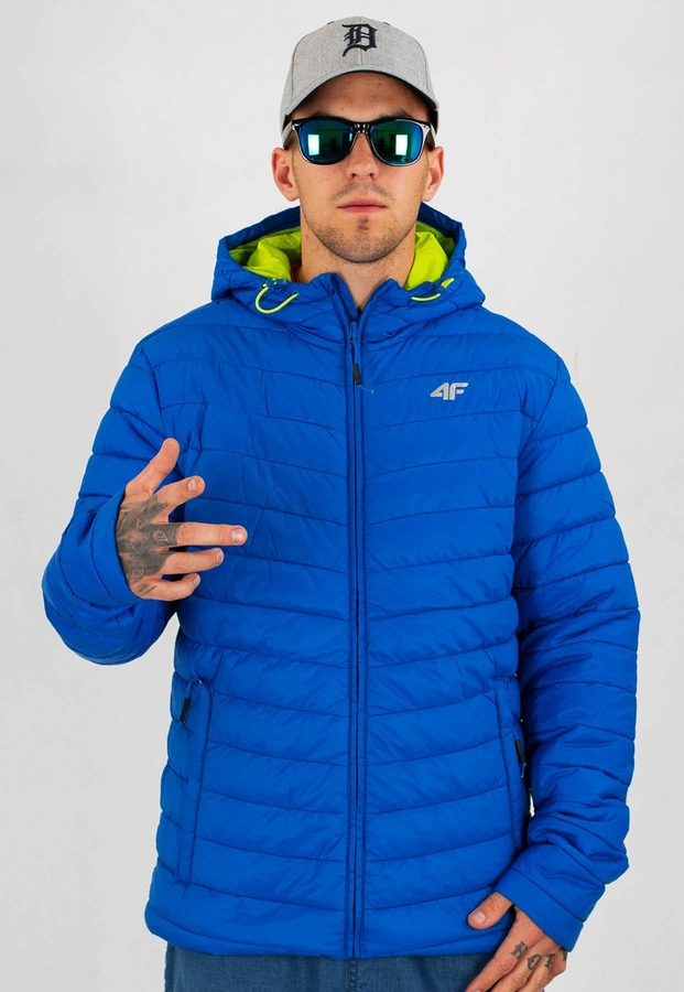 Kurtka 4F KUMP002 niebieska