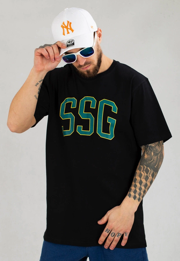 T-Shirt SSG New College czarny