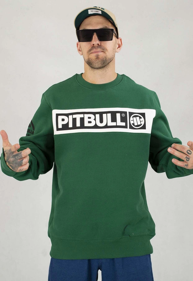 Bluza Pit Bull Bez Kaptura Sherwood zielona