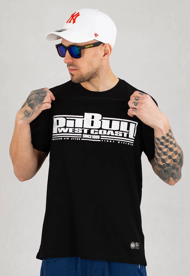 T-shirt Pit Bull Brazilian Jiu Jitsu czarny