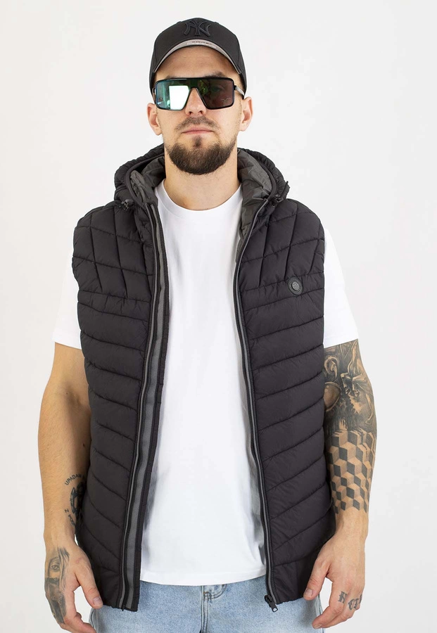 Bezrękawnik Pit Bull Vest Z Kapturem Naylor black