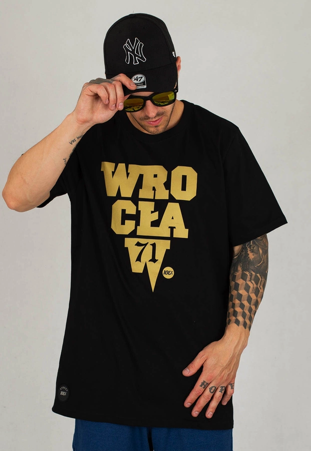 T-shirt Stoprocent Wrocław czarny