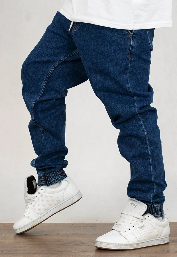 Spodnie El Polako Joggery Regular Jeans Ep Mini niebieskie 