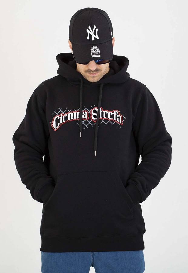 Bluza Ciemna Strefa Z Kapturem Szacunek czarna
