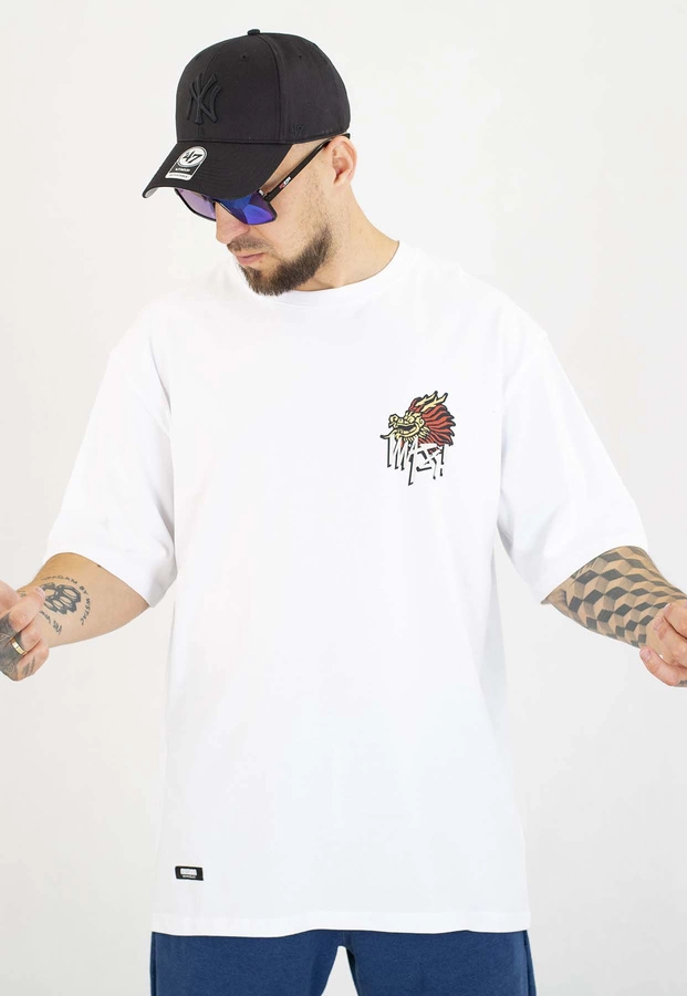 T-shirt Mass Dragon biały