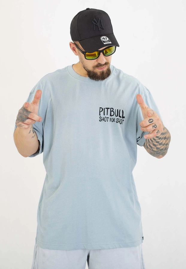 T-shirt Pit Bull Loose Fit Shot For Shot 210 blue