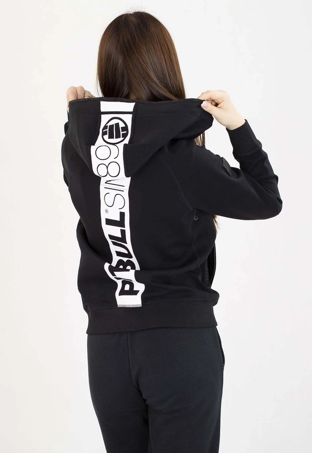 Bluza Pit Bull Z Kapturem Zip Fuchsia black