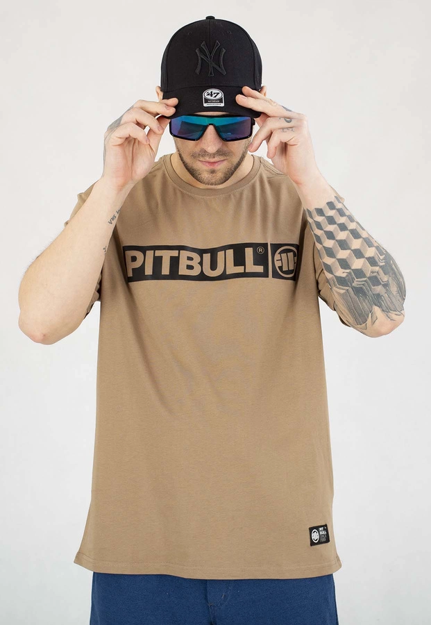 T-shirt Pit Bull Hilltop 170 dark sand