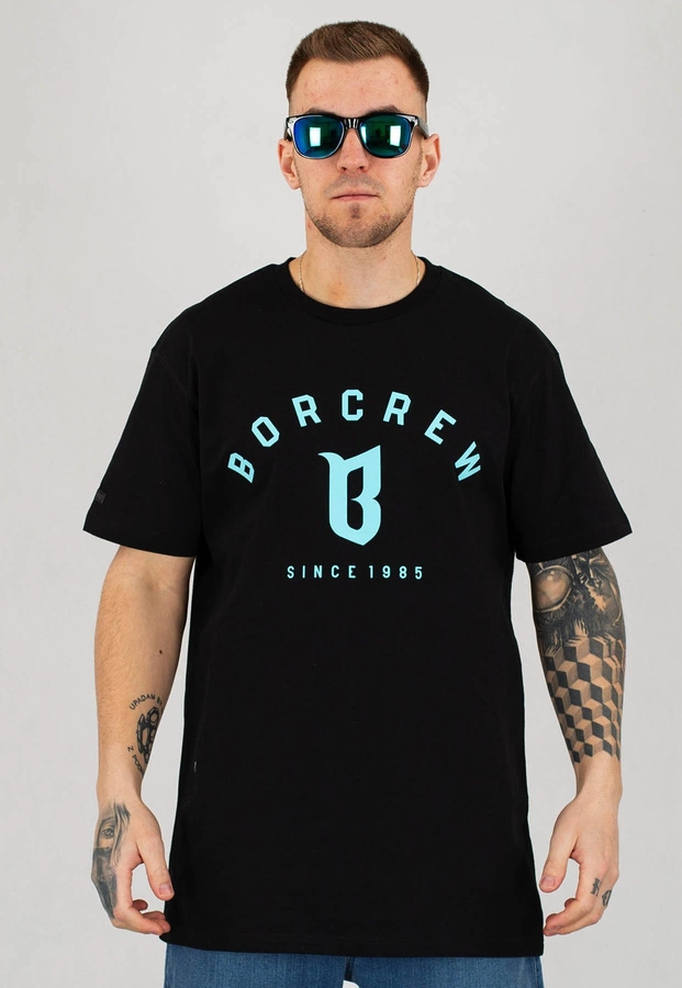 T-shirt B.O.R. Biuro Ochrony Rapu Classic B czarno błękitny