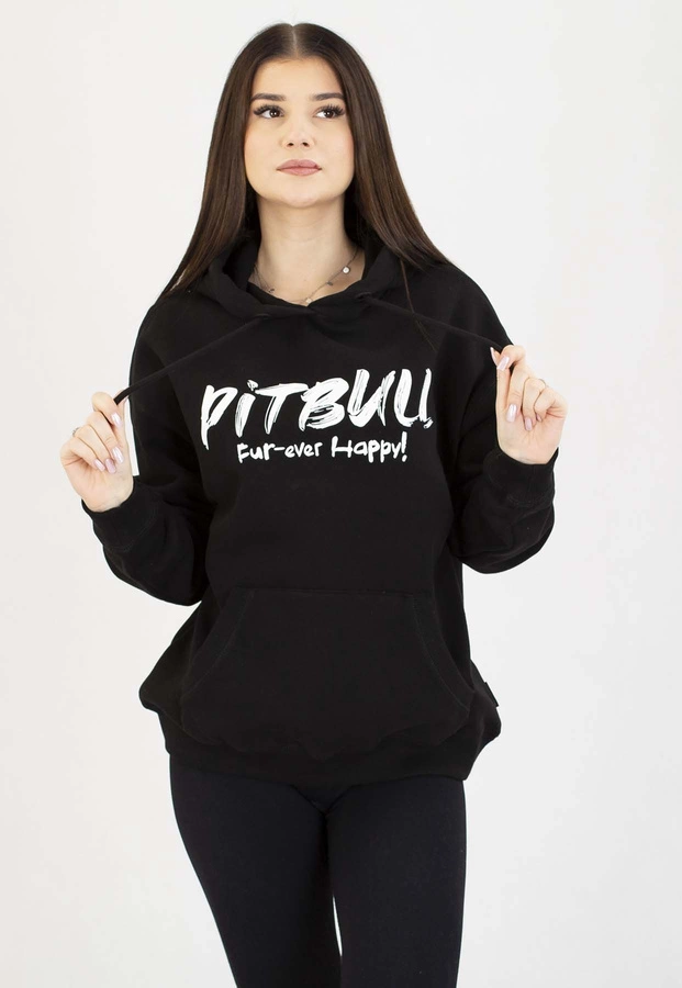 Bluza Pit Bull Z Kapturem Oversize Puppy 2 czarna