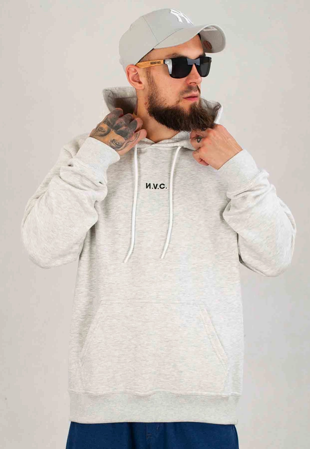 Bluza Nice View Brand Z Kapturem Small szara