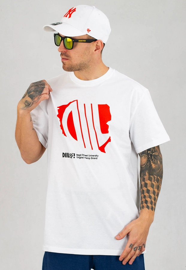 T-shirt Diil Poland biały