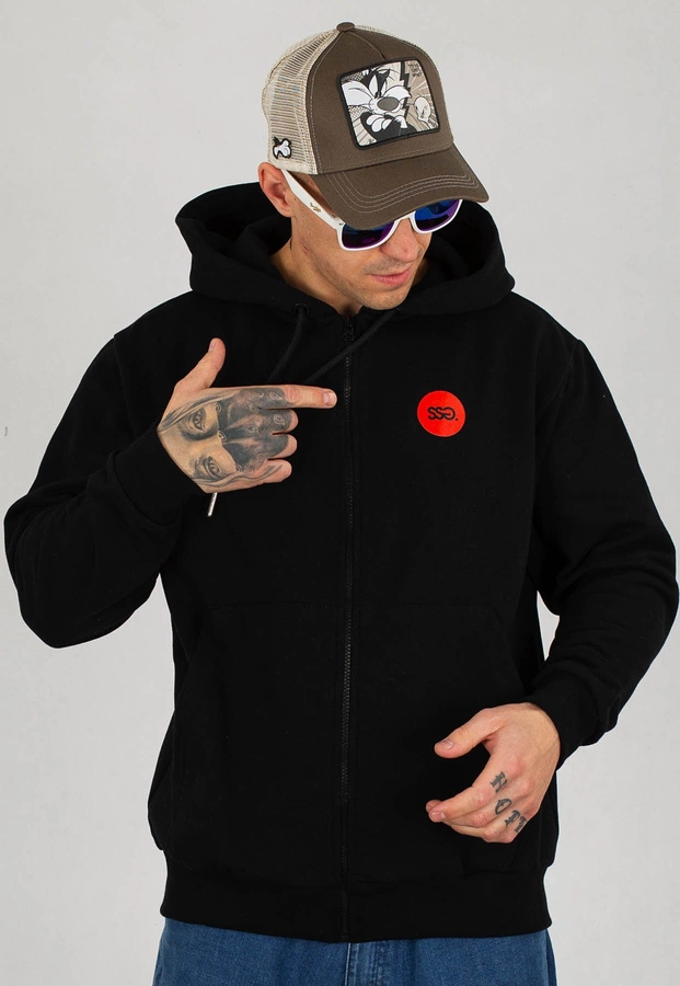 Bluza SSG Zip Graffiti Circle czarna