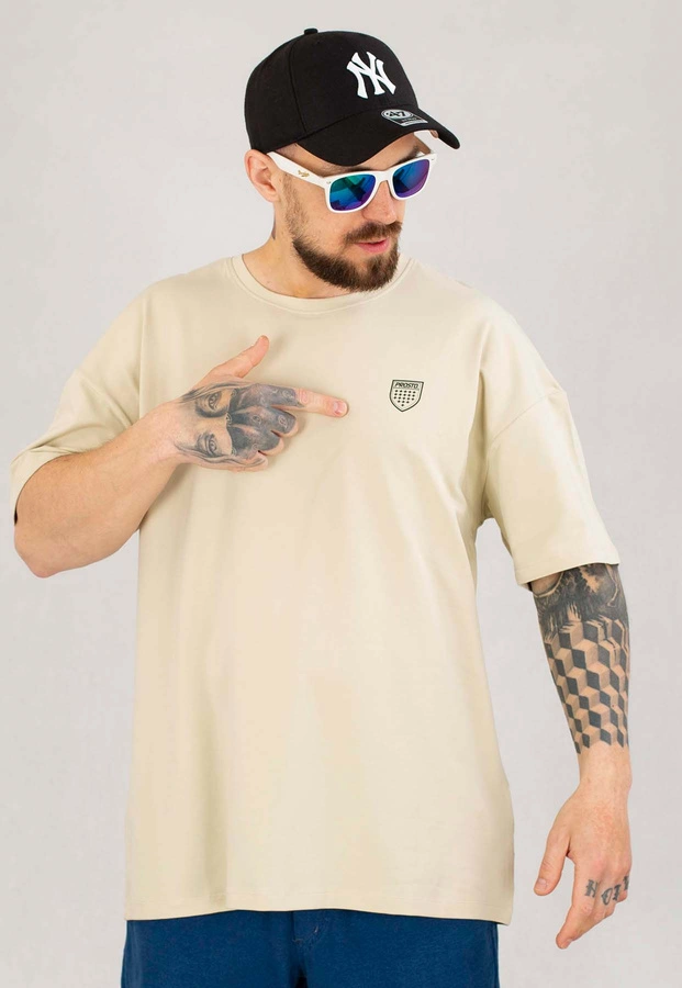 T-shirt Prosto Varsy beżowy