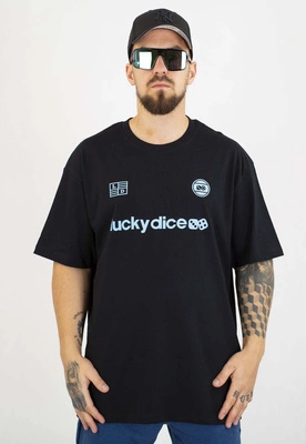 T-shirt Lucky Dice Baggy Lucky Dice Represent czarno niebieski