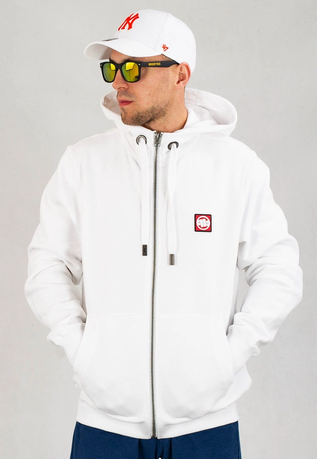 Bluza Pit Bull Z Kapturem Zip Hilltop 22 biała