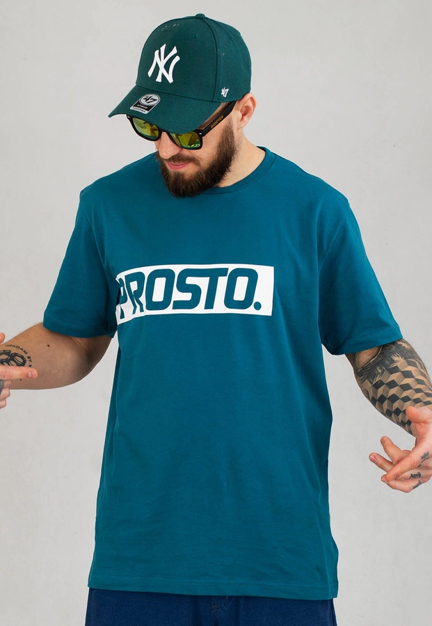 T-shirt Prosto Logstri turkusowy