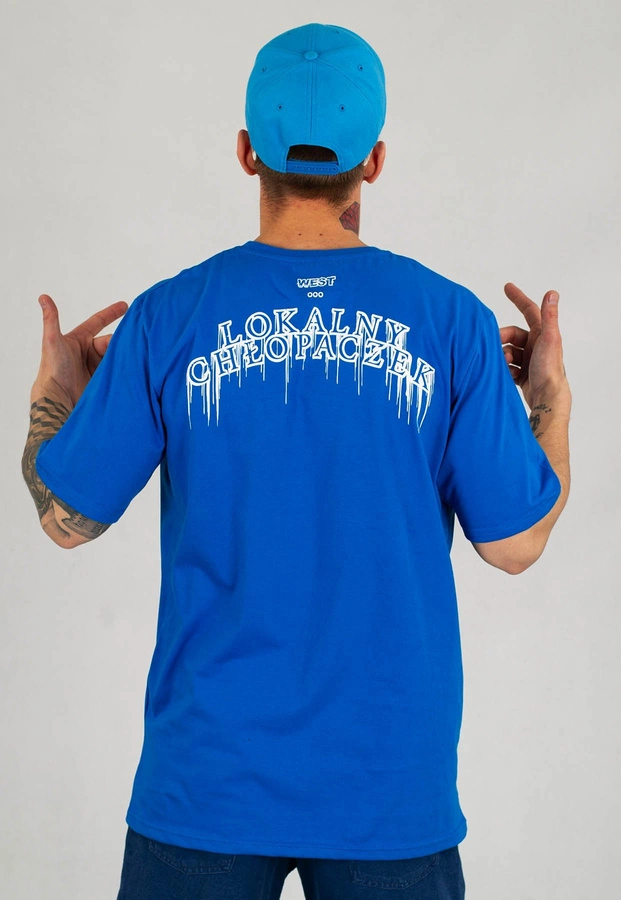 T-shirt Intruz Lokalny Chłopaczek niebieski