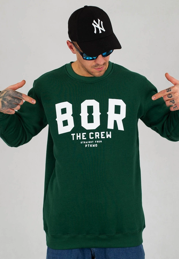 Bluza B.O.R. Biuro Ochrony Rapu Borcrew The Crew zielona