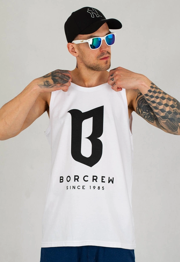 Tank B.O.R. Biuro Ochrony Rapu Borcrew Classic biały