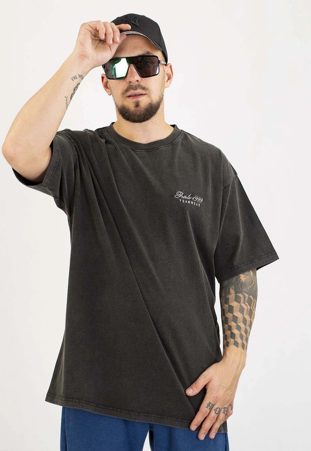 T-shirt Prosto Oversize Athletic sprany czarny