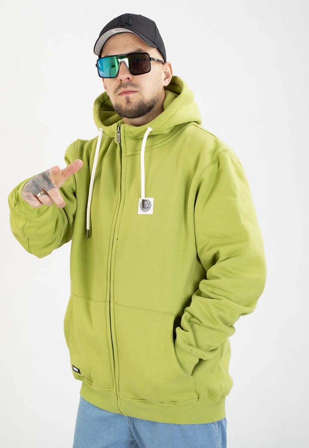 Bluza Mass Z Kapturem ZIP Patch oliwkowa