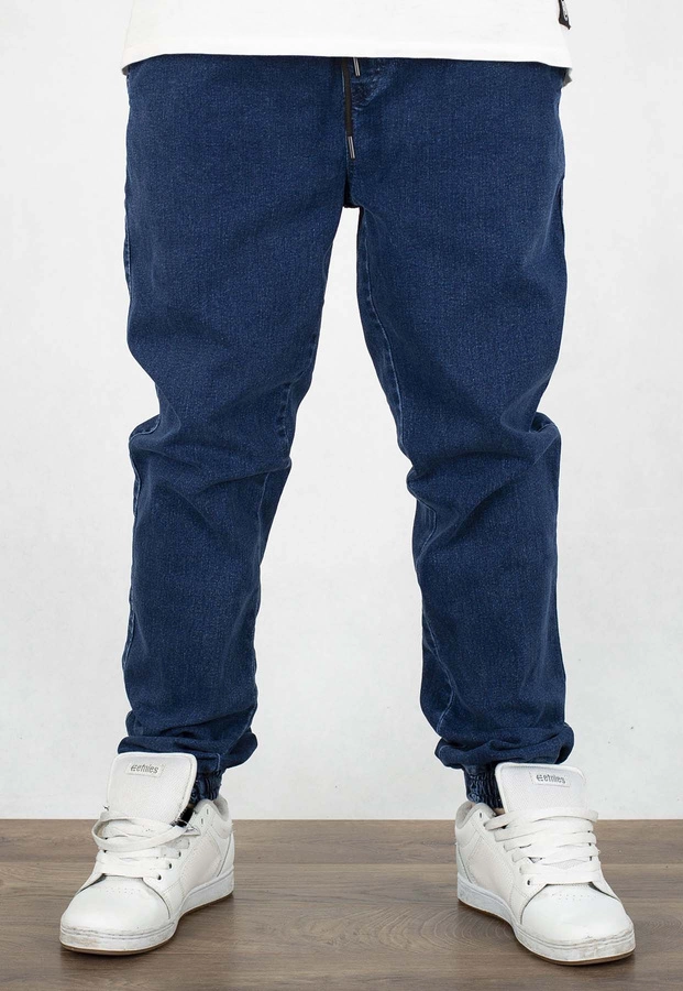 Spodnie Jigga Wear Crown Jogger Jeans Deep blue