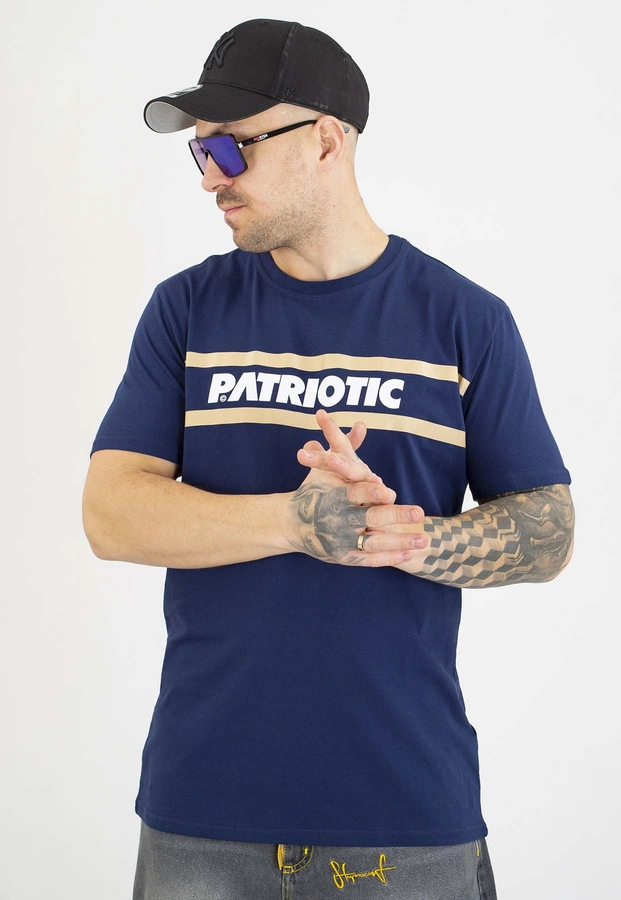T-shirt Patriotic P New Line granatowy