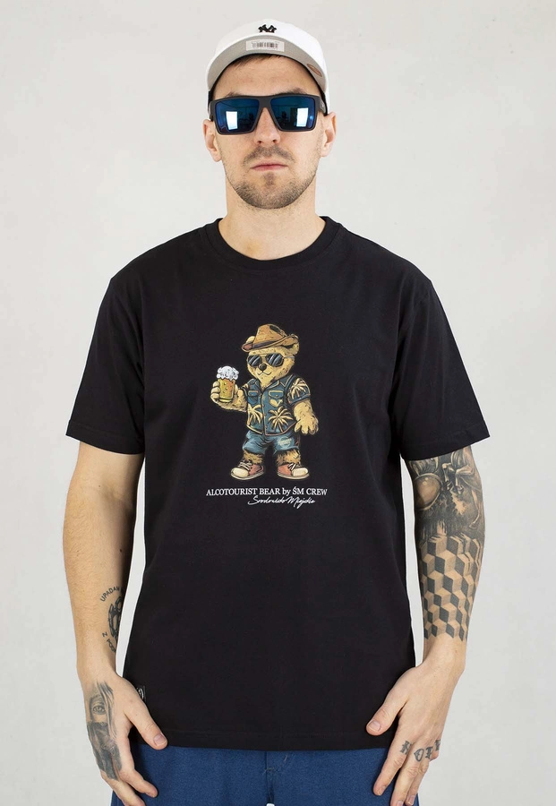 T-shirt Środowisko Miejskie Alcotourist Bear czarny