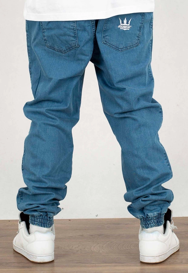 Spodnie Jigga Wear Crown Jogger Jeans light blue