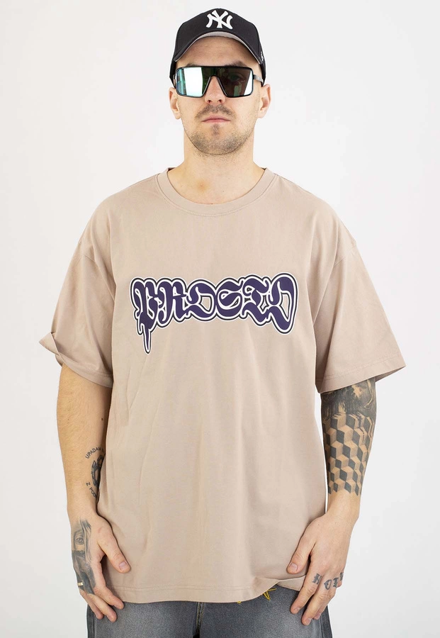 T-shirt Prosto Oversize Graffiti beige