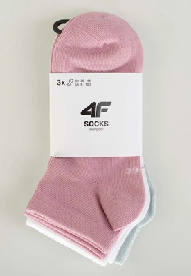 Skiety 4F F276 3-pak różowe białe niebieskie