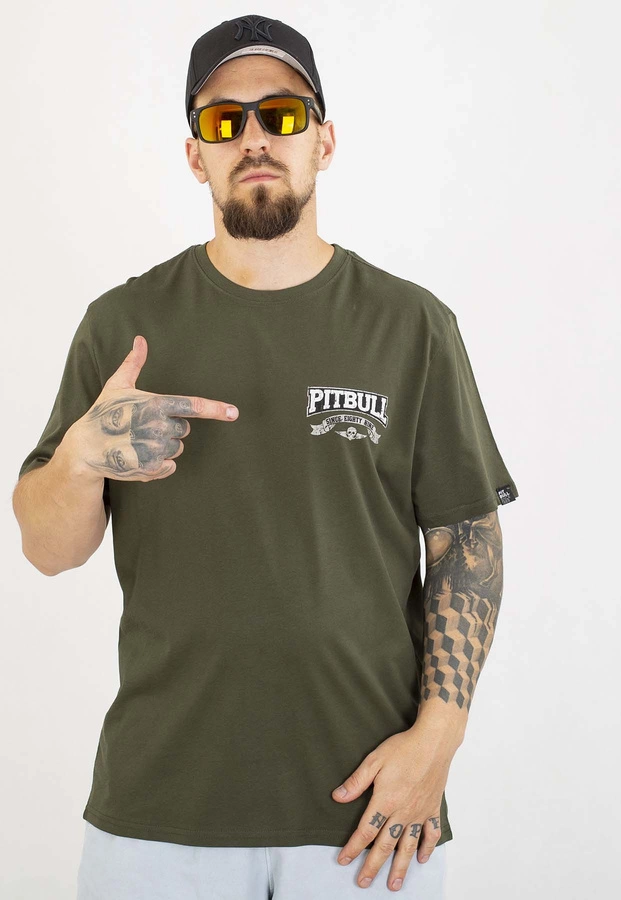 T-shirt Pit Bull Troublemaker 170 old green