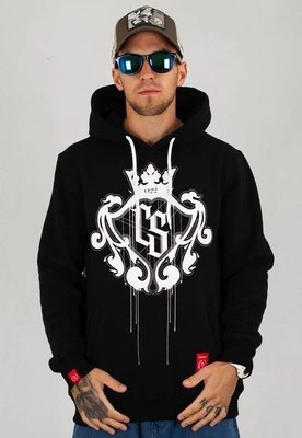 Bluza Ciemna Strefa CS Duży Herb czarno biała