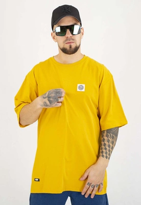 T-shirt Mass Patch żółty