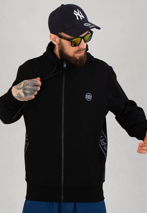 Bluza Pit Bull Hooded Zip French Terry Lotus czarna