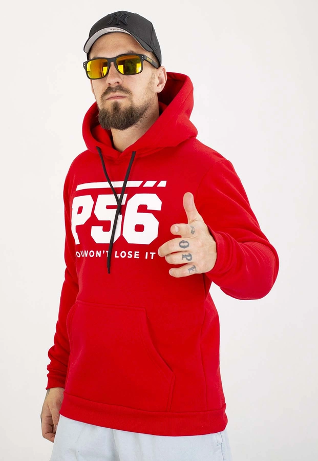 Bluza Dudek P56 Z Kapturem You Won't czerwona