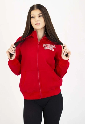 Bluza Pit Bull Z Kapturem Zip Fiora wild red