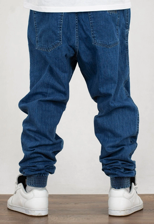 Spodnie El Polako Joggery Slim Jeans z Gumą Small Classic light